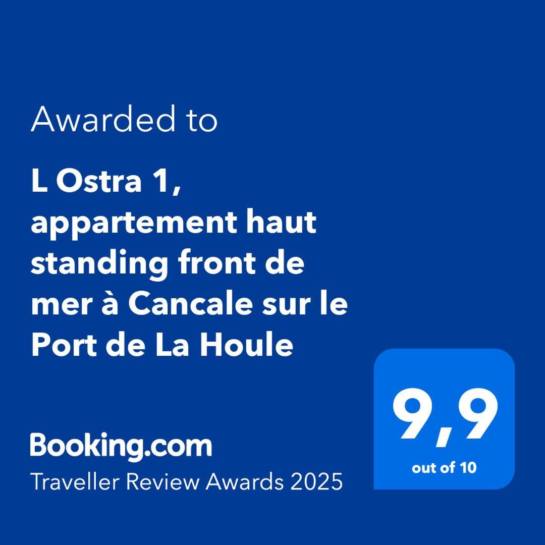 L Ostra 1, Appartement Haut Standing Front De Mer A Cancale Sur Le Port De La Houle Exterior photo